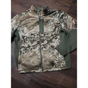 Realtree Jacket Mens XL Camo Full Zip Softshell Hunting Lined Scent-Factor